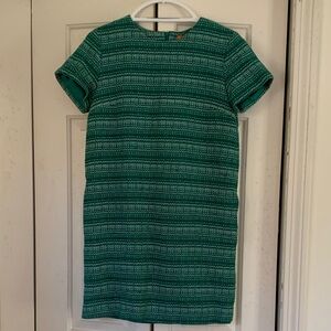 Joe Fresh Green Patterned Mini Dress